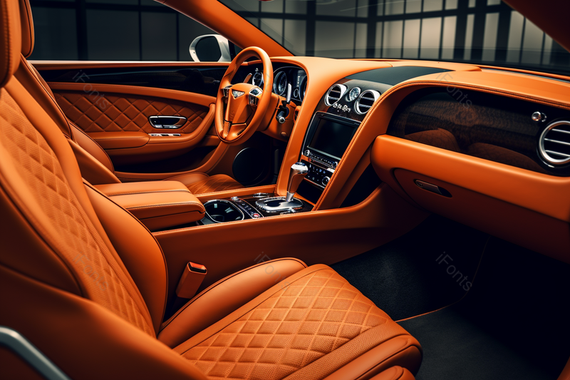 橙色汽车座椅驾驶位方向盘,高清,摄影图,摄影图片,图片大全,摄影图免费下载